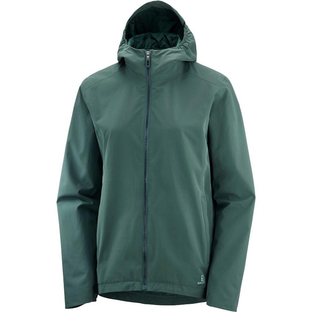 Salomon Singapore Womens Jackets - COMET WP JKT W Green | 41602-ISRM